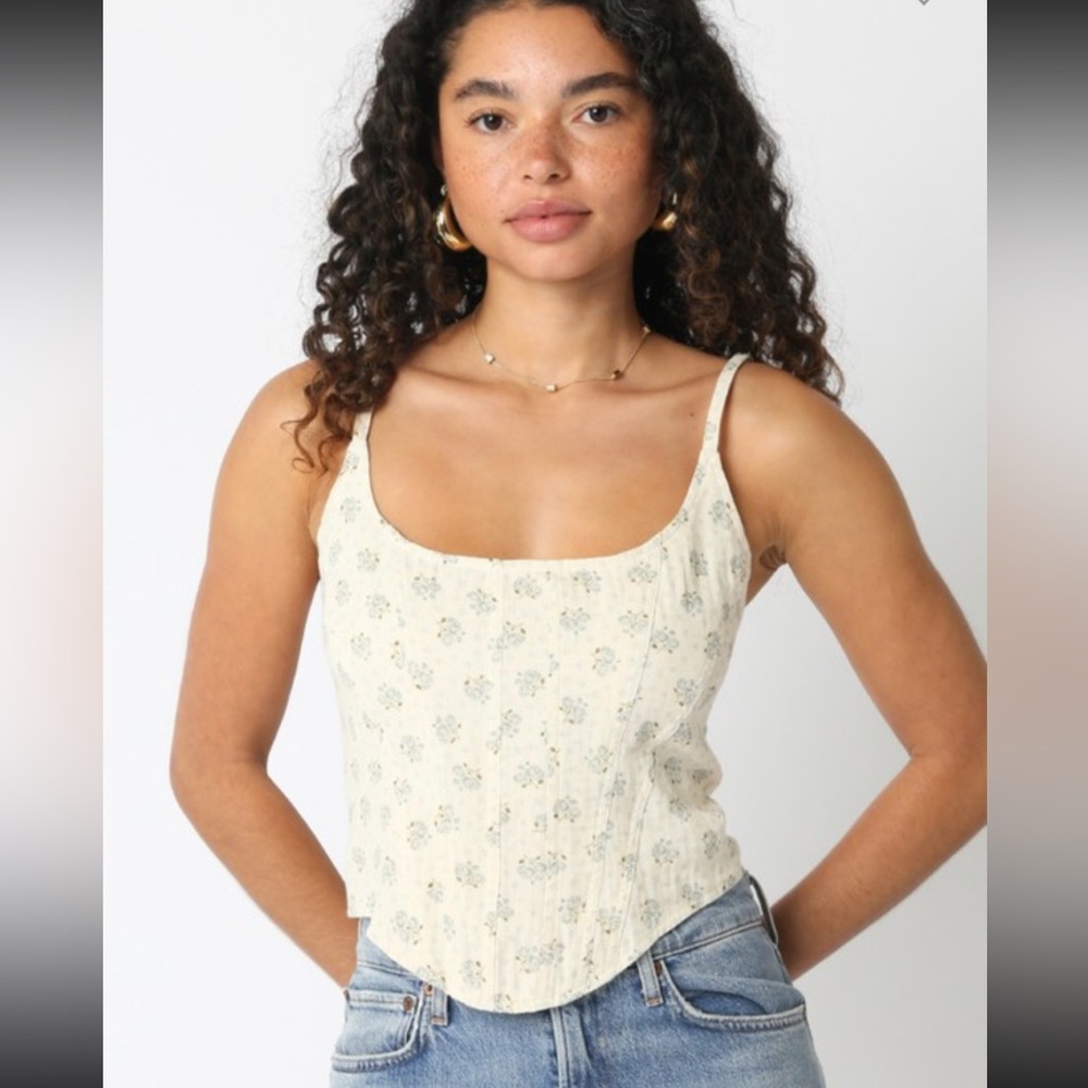 Floral Cream Women's Top